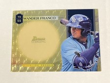 Marketplace image: 2021 Bowman Sterling Wander Franco Superfractor 1/1 Missing Auto