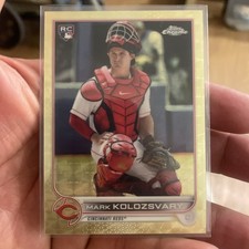 Marketplace image: 2022 Topps Chrome Sapphire Superfractor Mark Kolozsvary #536 1/1 RC
