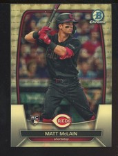 Marketplace image: 2023 Bowman Chrome Superfractor Matt McLain Cincinnati Reds RC Rookie 1/1