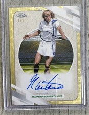 Marketplace image: Topps 2026 Chrome Tennis Martina Navratilova Superfractor Auto AO-MNA 1/1