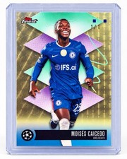 Marketplace image: Moises Caicedo 2025/26 Topps Finest Superfractor 1/1 Chelsea UCL
