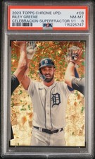 Current marketplace image for 2023 Topps Chrome #C8 CELEBRACION SUPERFRACTOR RC Superfractor 1/1