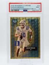 Marketplace image: 2025 Bowman Chrome U Darian Mensah Superfractor 1/1 PSA 9 • Heisman Favorite
