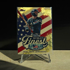 Marketplace image: Pete Crow-Armstrong Superfractor 1/1 Topps 2023 Finest WBC World's Finest WF-8