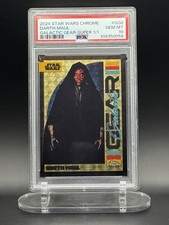 Marketplace image: 2024 Topps Star Wars Chrome Galactic Gear Darth Maul Superfractor 1/1 PSA 10