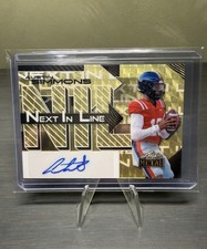 Marketplace image: 2025 Leaf Metal Austin Simmons Next In Line Gold Superfractor Pre-Print #'d 1/1