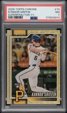 Marketplace image: 2026 Topps Chrome Konnor Griffin 1/1 Superfractor #74 Pittsburgh Pirates