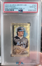 Marketplace image: 2022 Allen ginter Mike Piazza mini superfractor 1/1 PSA 10