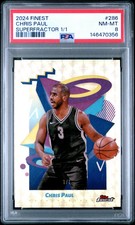 Marketplace image: 2024 Topps Finest Chris Paul #286 Superfractor 1/1 PSA 8