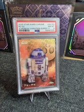 Marketplace image: 2025 Topps Star Wars Chrome R2-D2 Aurebesh Superfractor 1/1 PSA 8