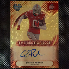 Marketplace image: Topps 2025 Bowman U Quincy Porter Ohio State BOA-QP Auto Superfractor 1/1