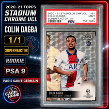 Marketplace image: Colin Dagba 1/1 RC Rookie PSA 9 91 - 2020-21 TOPPS Stadium Chrome UCL