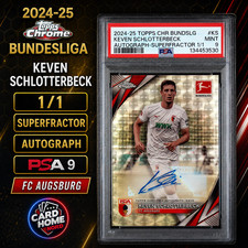 Marketplace image: Keven Schlotterbeck 1/1 Auto PSA 9 BA-KS - 2024-25 TOPPS Chrome Bundesliga