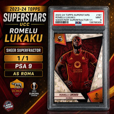 Marketplace image: Romelu Lukaku 1/1 SuperFractor PSA 9 181 - 2023-24 TOPPS Superstars UCC