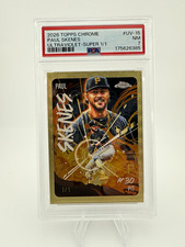 Marketplace image: Topps 2026 Topps Chrome Paul Skenes Ultraviolet-Super 1/1 UV-15 PSA 7