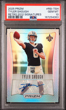 Marketplace image: 2025 PRIZM TYLER SHOUGH PSA 10 SILVER SSP /149 LOW POP 1/1? CHROME BOWMAN BREES?
