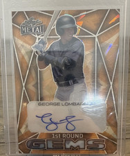 Marketplace image: George Lombard Jr. - #1/1  Auto RC - 2024 Leaf Metal 1st Rd Superfractor Yankees