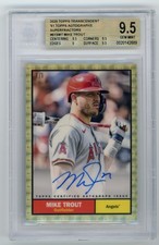 Marketplace image: 2025 Topps Transcendent Superfractor Mike Trout Auto 1/1 61S-MT BGS 9.5