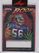 Marketplace image: 2023 Lawrence Taylor Leaf Vibrance Boom SUPERFRACTOR PRE PRODUCTION PROOF 1/1