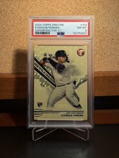 Marketplace image: 2024 Topps Pristine Everson Pereira 1/1 Superfractor PSA 8 NM MINT RARE Rookie