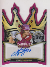 Marketplace image: 2026 Leaf Metal Women of Sport KINZIE HANSEN Hit Queens SUPERFRACTOR AUTO 1/1