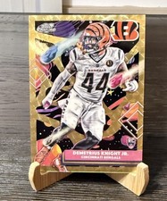 Marketplace image: 2025 Topps Cosmic Chrome Demetrius Knight Jr Superfractor 1/1 RC Rookie Bengals