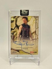 Marketplace image: Topps Vault Marvel Hawkeye 1/1 Superfractor Autograph #IA-JE