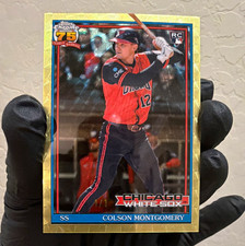 Marketplace image: Topps Chrome  2026 Colson Montgomery RC White Sox #U91C-25 1/1 superfractor
