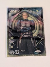 Marketplace image: 2026 Topps Chrome Star Wars Bo-Katan Kryze AURE-24 Aurebesh SuperFractor 1/1