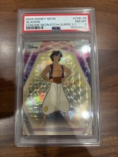 Marketplace image: 2026 Disney Neon Etch Aladdin Superfractor 1/1 Trading Card