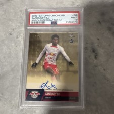 Current marketplace image for 2022 Topps Chrome #SB Ba RB Leipzig Auto Superfractor