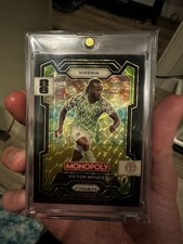 Marketplace image: 2025-26 Panini Prizm Monopoly Black Superfractor Victor Moses 1/1 Nigeria Kit
