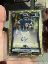 Marketplace image: 2026 Bowman Football Elijah Sarratt Superfractor Auto RC 1/1 Ravens Indiana