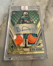 Marketplace image: Panini 2023 Phoenix De'Von Achane RC Auto Dual Swoosh Superfractor 1/1
