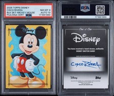 Marketplace image: 2026 Topps Chrome Disney Mickey Mouse 1/1 Cisco Rivera Sketch Psa 8/10 Picasso