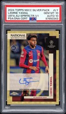 Marketplace image: 2024 Topps NSCC Silver Pack UEFA Autographs SuperFractor #SC-LY Lamine Yamal