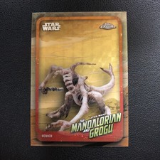 Marketplace image: 2026 Topps Chrome Star Wars Mandalorian & Grogu Monnok Superfractor 1/1