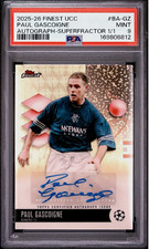 Marketplace image: Topps 2025-26 Finest UCC Paul Gascoigne Auto Superfractor 1/1 BA-GZ PSA 9
