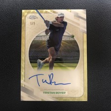 Marketplace image: 2026 Topps Chrome Tennis On Card Auto Tristan Boyer Superfractor 1/1