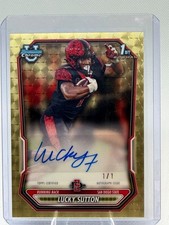 Current marketplace image for 2026 Bowman #BCP-138 Lucky Sutton Chrome Prospects Superfractor