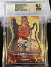 Marketplace image: 2026 Bowman Mike Trout Superfractor Auto Power Chords Die-Cut BGS 8.5 / Auto 10