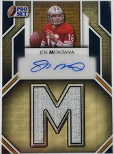 Marketplace image: 2025 Leaf Pro Set Metal JOE MONTANA Surname Superfractor AUTO Autograph 1/1 “M”