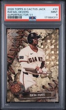 Marketplace image: 2026 TOPPS X CACTUS JACK RAFAEL DEVERS SUPERFRACTOR 1/1 PSA 9