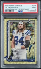 Marketplace image: 2025 Topps Chrome Image Variation Tyler Warren #346 Superfractor 1/1 Rookie