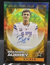 Marketplace image: Topps 2026 Flagship Football Brandon Aubrey Auto 1/1 Gold Superfractor Cowboys