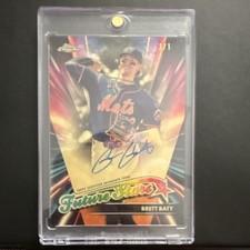 Marketplace image: Topps 2024 Chrome Baseball SUPERFRACTOR 1/1 Brett Baty New York Mets