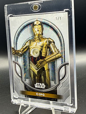 Marketplace image: SUPERFRACTOR 1/1 Topps Star Wars Ahsoka C-3PO GA-23  Galactic Antiquities