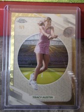 Current marketplace image for 2026 Topps Chrome #180 Tracy Austin Superfractor 1/1
