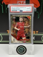 Marketplace image: 2021-22 TOPPS CHROME UCL HARVEY ELLIOTT LIVERPOOL FC #27 SUPERFRACTOR 1/1 RC
