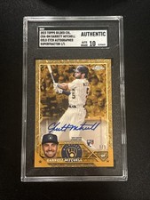 Marketplace image: 2023 Topps Chrome Gilded Garrett Mitchell RC Auto Superfractor 1/1 SGC Auto 10